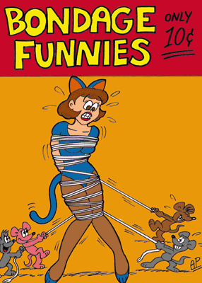 Bondage Funnies 2 - bondage drawing by A.P.