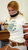 Add med wrap and electrical tape gag
