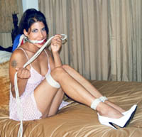 Now YOU Tie It.                               copyright bondage-babylon.com